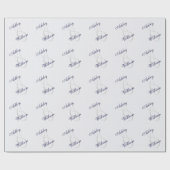 Gepersonaliseerde bruiloft of Verloving Gift Wrap Cadeaupapier (Vlak)
