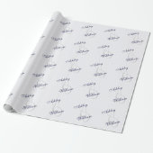 Gepersonaliseerde bruiloft of Verloving Gift Wrap Cadeaupapier (Uitgerold)
