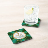 Gepersonaliseerde bruiloft Onderzetters gunsten, k (Rechterzijde)