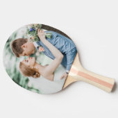 Gepersonaliseerde bruiloft paar foto op maat tafeltennisbatje (Zijkant)