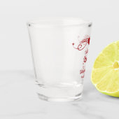 Gepersonaliseerde bruiloft partij geschoten bril shot glas (Links)