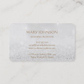 Gepersonaliseerde bruiloft planner Business Winkel Visitekaartje (Achterkant)