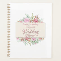 Gepersonaliseerde bruiloft Planner, Romantic Flora