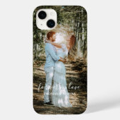 Gepersonaliseerde bruiloft portret moderne kalligr Case-Mate iPhone case (Achterkant)