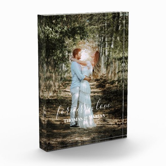 Gepersonaliseerde bruiloft portret moderne kalligr fotoblokken (Links)