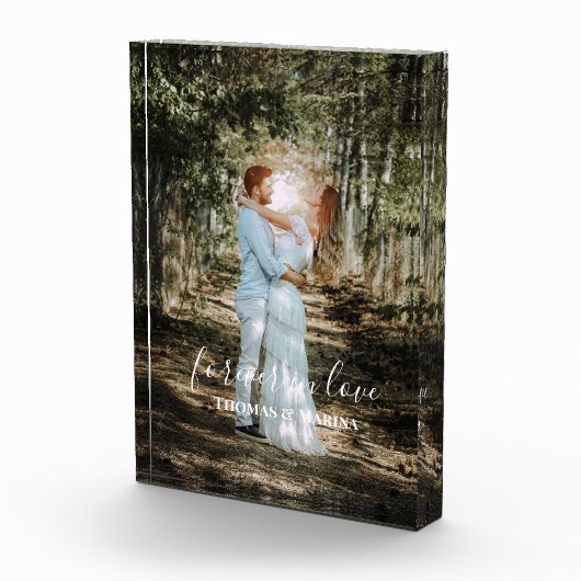 Gepersonaliseerde bruiloft portret moderne kalligr fotoblokken (Rechts)