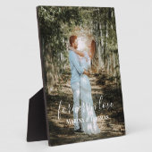 Gepersonaliseerde bruiloft portret moderne kalligr fotoplaat (Zijkant)