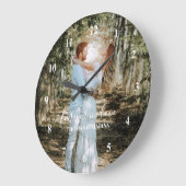 Gepersonaliseerde bruiloft portret moderne kalligr grote klok (Hoek)