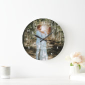 Gepersonaliseerde bruiloft portret moderne kalligr grote klok (Huis)