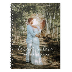 Gepersonaliseerde bruiloft portret moderne kalligr notitieboek