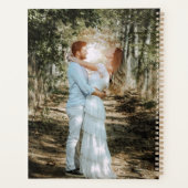Gepersonaliseerde bruiloft portret moderne kalligr planner (Achterkant)