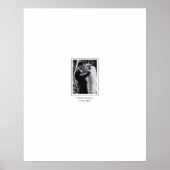 Gepersonaliseerde bruiloft Poster voor gasten wens (Voorkant)