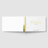 Gepersonaliseerde bruiloft receptie Elegant Script Gastenboek (Volledig)