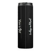 Gepersonaliseerde bruiloft reizen mok (Achterkant)