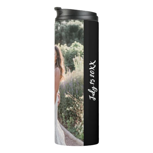 Gepersonaliseerde bruiloft reizen mok (Geroteerd rechts)