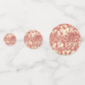 Gepersonaliseerde bruiloft Roos gouden tafel Confetti (Voorkanten)