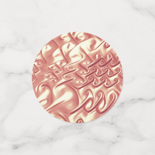 Gepersonaliseerde bruiloft Roos gouden tafel Confetti (Kleine voorkant)