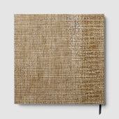 Gepersonaliseerde bruiloft rustieke burlap natuur  gastenboek (Achterkant)