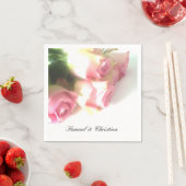 Gepersonaliseerde bruiloft servetten | Elegante ro (Insitu)