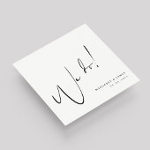 Gepersonaliseerde bruiloft servetten met We Do Des