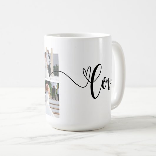 Gepersonaliseerde bruiloft Specialty Mok met Black (Voorkant rechts)