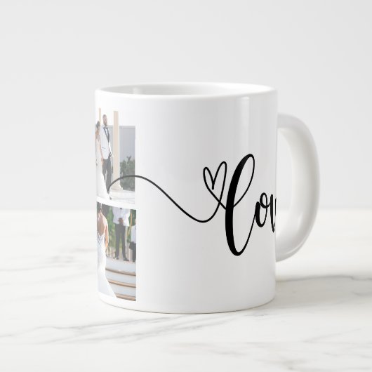 Gepersonaliseerde bruiloft Specialty Mok met Black (Voorkant rechts)