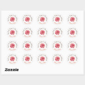 Gepersonaliseerde bruiloft stickers (Vel)