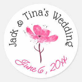 Gepersonaliseerde bruiloft stickers