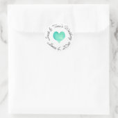 Gepersonaliseerde bruiloft stickers (Tas)