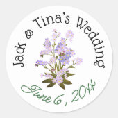 Gepersonaliseerde bruiloft stickers (Voorkant)