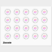 Gepersonaliseerde bruiloft stickers (Vel)