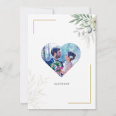 Gepersonaliseerde bruiloft uitnodiging Aangepaste  (Achterkant)