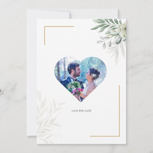 Gepersonaliseerde bruiloft uitnodiging Aangepaste  (Achterkant)