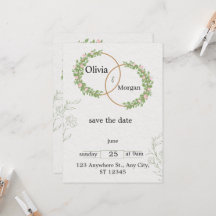 Gepersonaliseerde bruiloft uitnodiging Kaarten - T