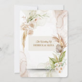 Gepersonaliseerde bruiloft uitnodiging | rustieke  (Achterkant)