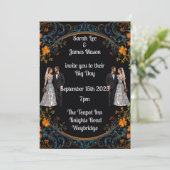 Gepersonaliseerde bruiloft uitnodigingen en uitnod (Staand voorkant)