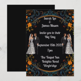 Gepersonaliseerde bruiloft uitnodigingen en uitnod