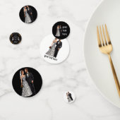 Gepersonaliseerde bruiloft uitnodigingen en uitnod confetti (Groep)