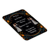 Gepersonaliseerde bruiloft uitnodigingen en uitnod magneet (Rechterzijde)