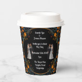 Gepersonaliseerde bruiloft uitnodigingen en uitnod papieren bekers (Voorkant)