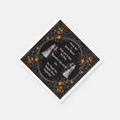 Gepersonaliseerde bruiloft uitnodigingen en uitnod servet (Hoek)