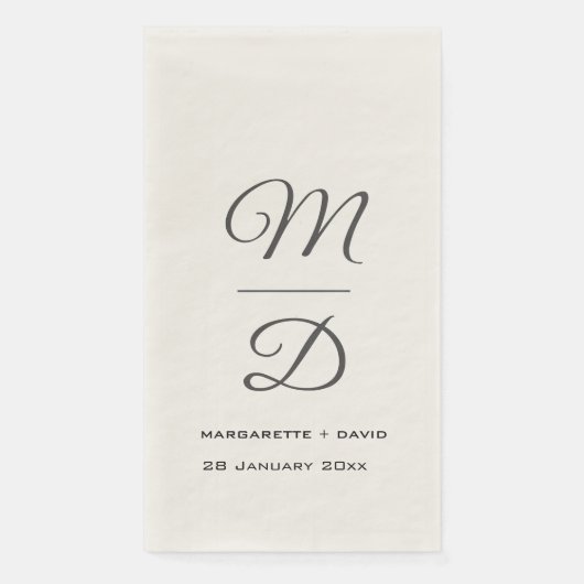 Gepersonaliseerde bruiloft/Vrijgezellenfeest/Verlo Servet (Voorkant)