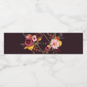 Gepersonaliseerde bruiloft water fles labels waterfles etiket (Enkel label)