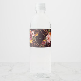 Gepersonaliseerde bruiloft water fles labels waterfles etiket