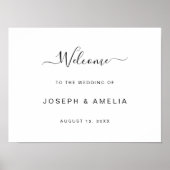 Gepersonaliseerde bruiloft welkom bruiloft welkom poster (Voorkant)