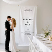 Gepersonaliseerde bruiloft Welkom Custom Wedding P Spandoek