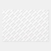 Gepersonaliseerde bruiloft wens bruid bruidegom zi inpakpapier vel (Voorkant 3)