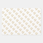 Gepersonaliseerde bruiloft wens zilver goud zwart  inpakpapier vel (Voorkant 2)