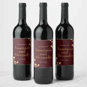 Gepersonaliseerde bruiloft wijn fles label. wijn l etiket (Flessen)