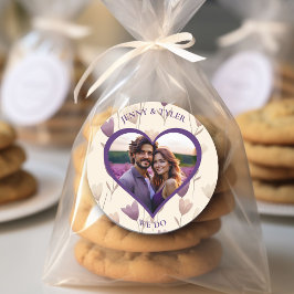 Gepersonaliseerde bruiloft zegels | Fotosjabloon